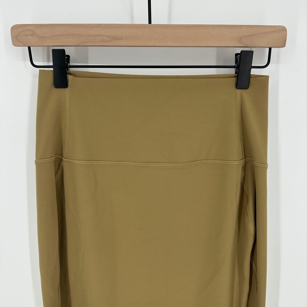 Lululemon Nulu Slim-Fit High-Rise Skirt 6 Filbert Tan Stretch Athleisure Neutral - Picture 3 of 8